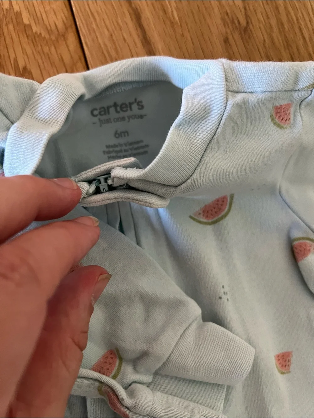 Carter’s & Koala Baby Girl 6M Footed Pajama Sleepers 3-Pack – Watermelon Ladybug